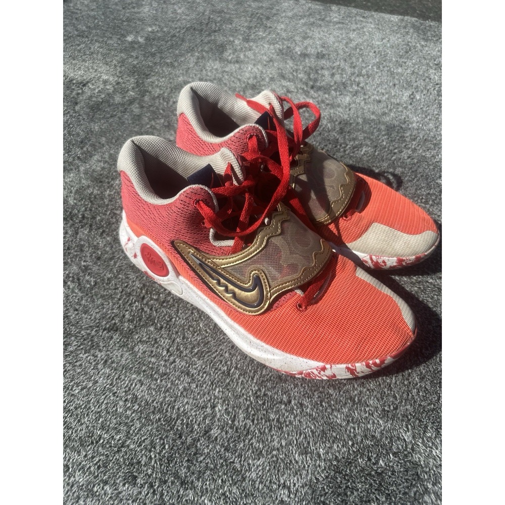Nike KD 17 Aunt Pearl Men's 10.5 Red Pink Gold Basketball Shoes DD9538-600